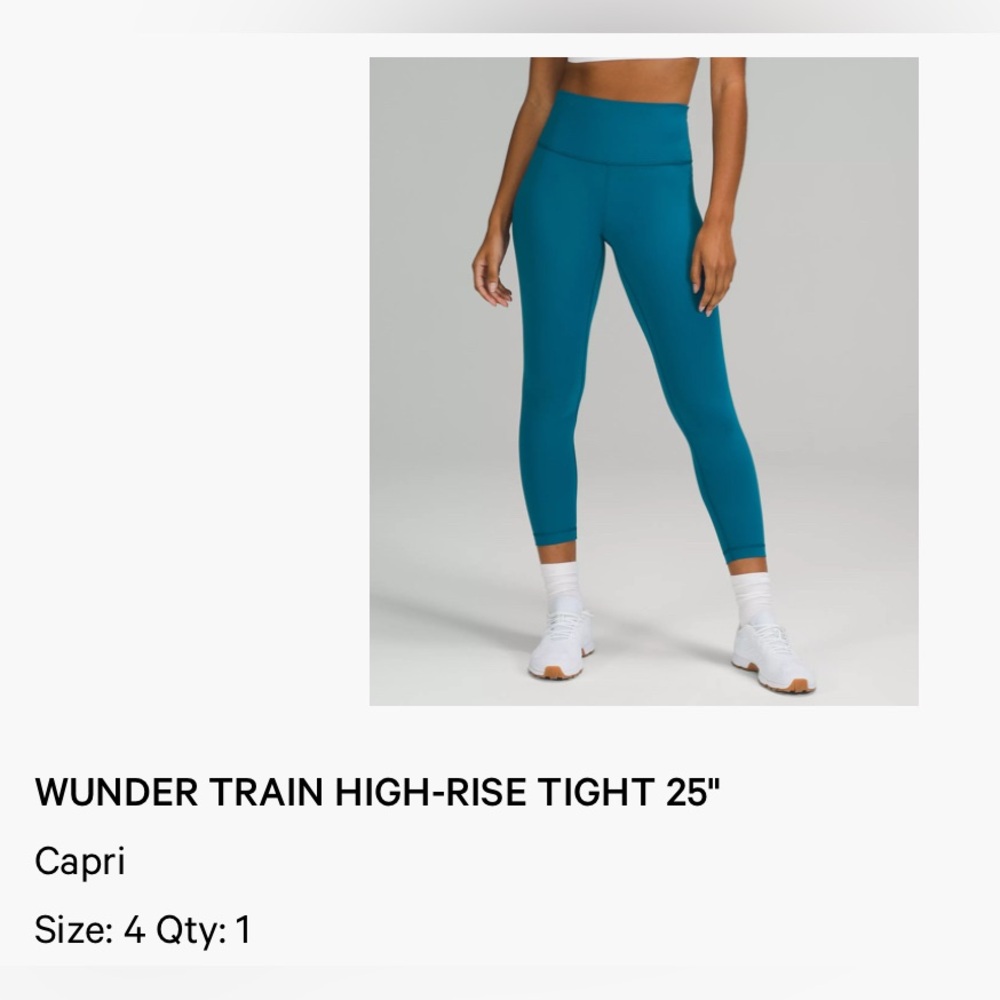 Lululemon Wunder Train High Rise 25” Legging